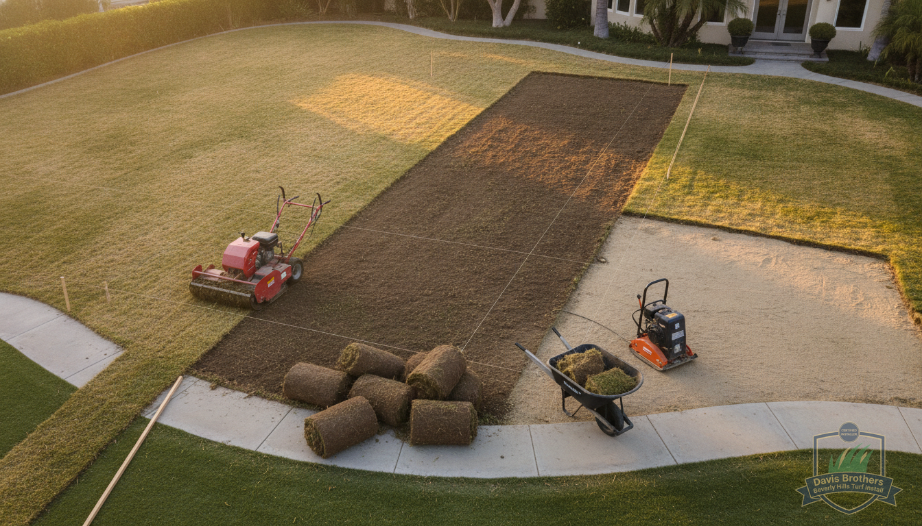 Sod Removal and Site Preparation