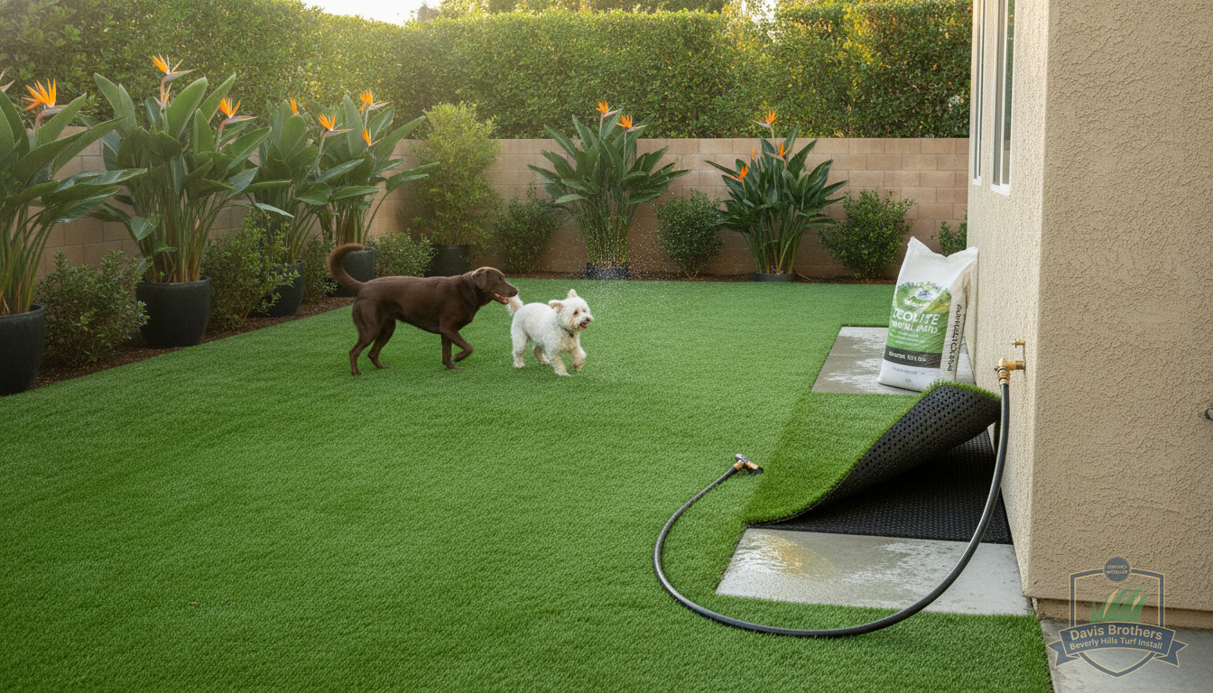 Pet-Friendly Turf vs. Regular Artificial Turf: What Beverly Hills Pet Owners Need to Know